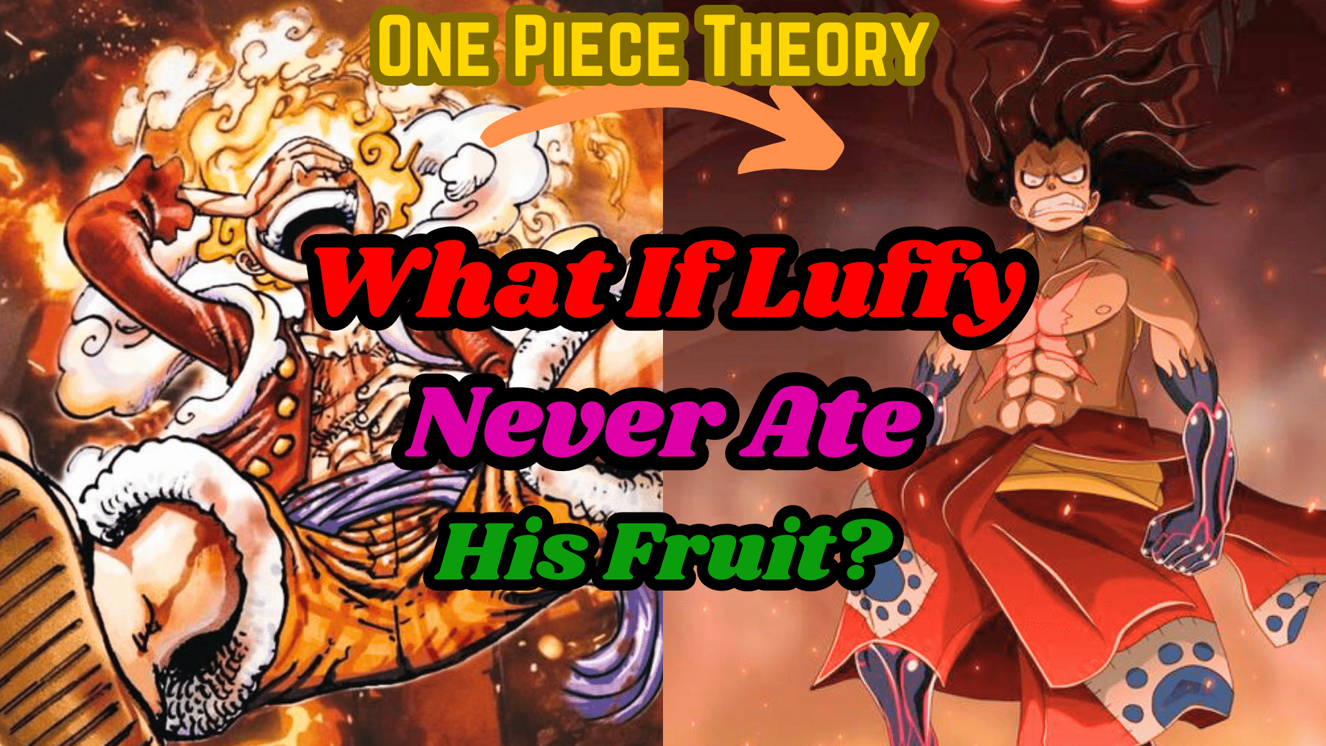 What if Luffy did not eat his fruit - one piece