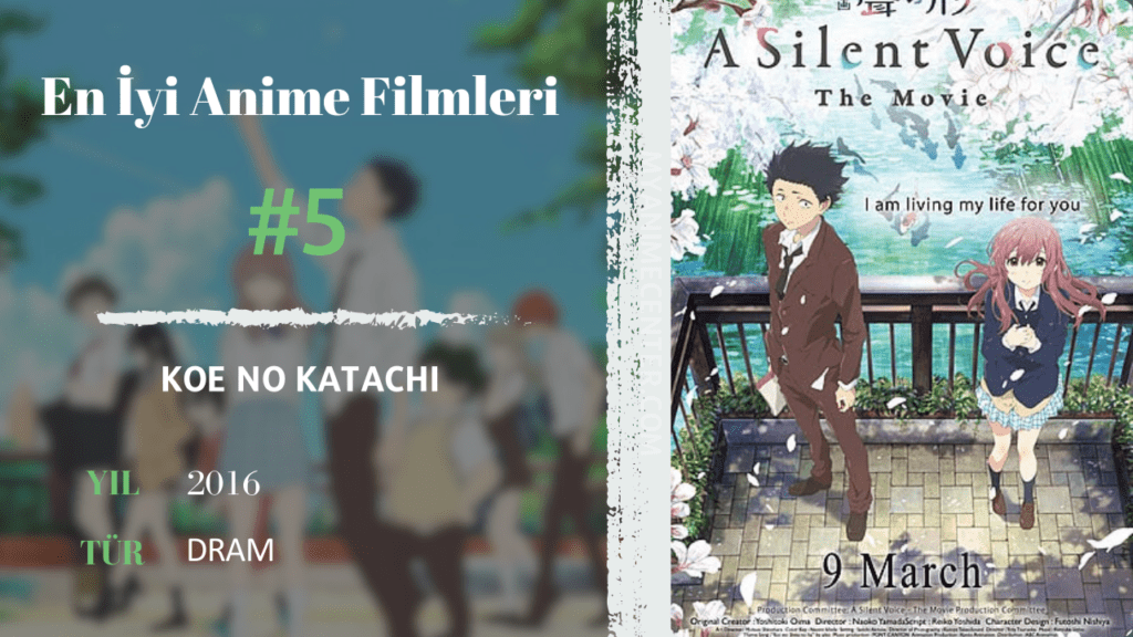 en iyi anime filmleri - 5 - koe no katachi - a silent voice